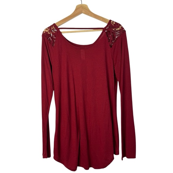 No Boundaries Red Follow Your Own Path Long Sleeve T-Shirt XL - Picture 2 of 3